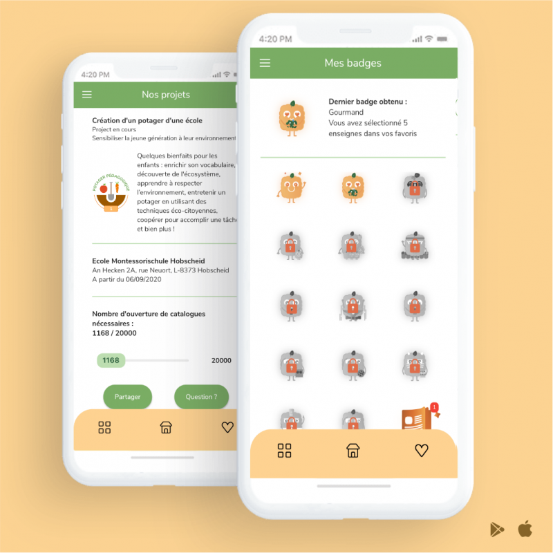 Image présentation Application mobile Biscuit